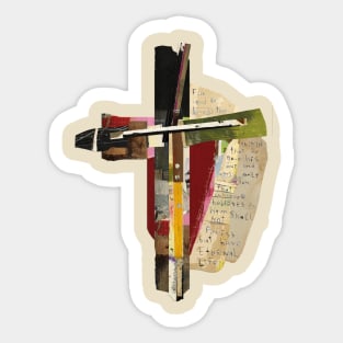 John 3:16 Abstract Cross Scripture Art Sticker